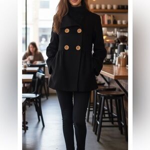 I Maison Black Coat size XS